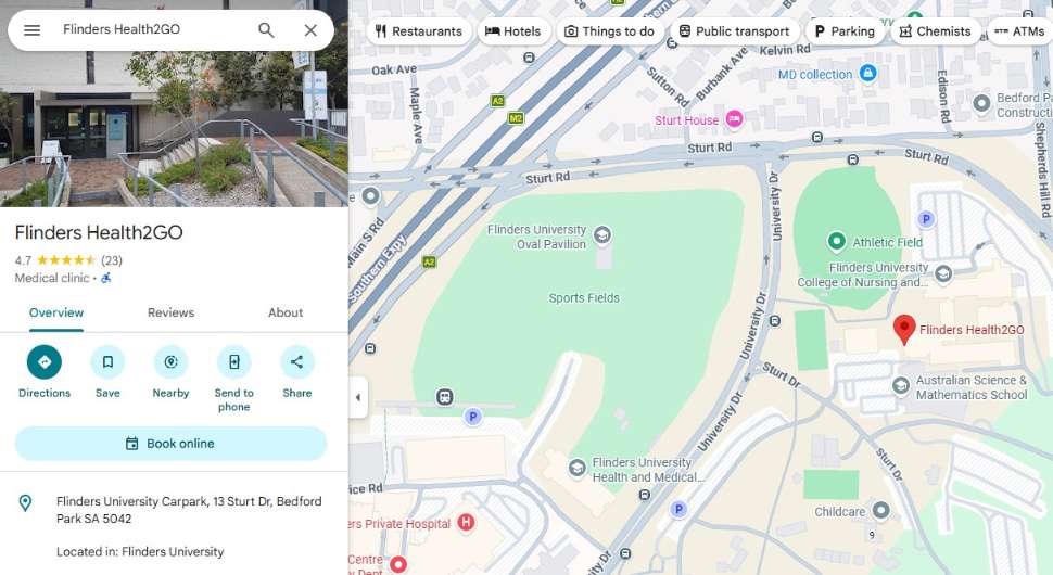 google map image of location