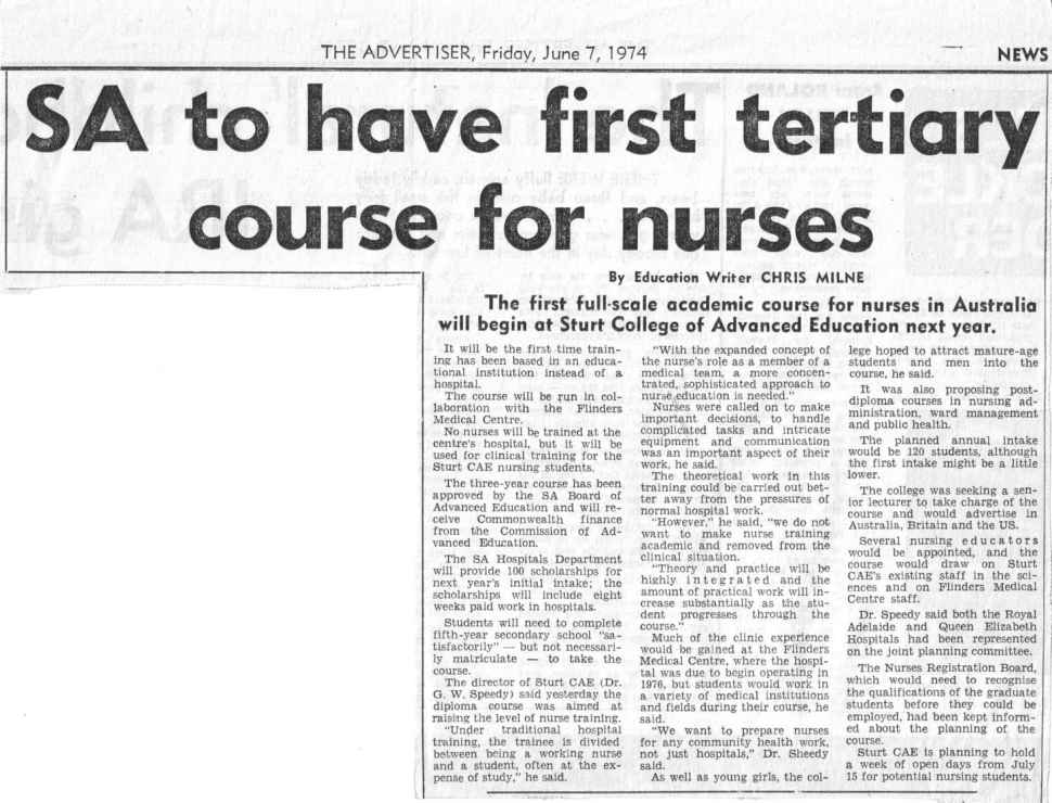 Story from The Advertiser, 7 June 1974