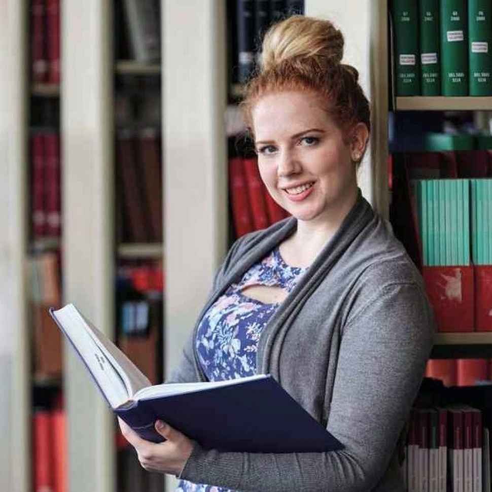 Girl in Library