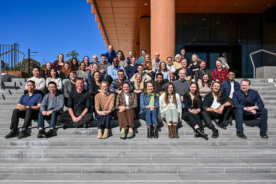 Group photo of FHMRI Sleep Health team at planning day