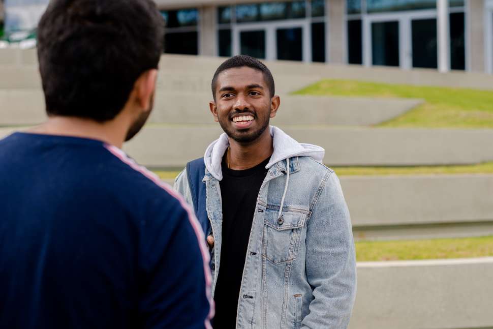 Smiling student