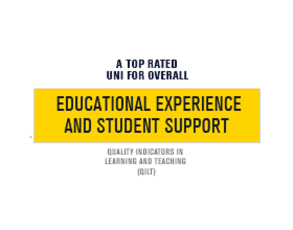 Top rated uni for overall educational experience and student support