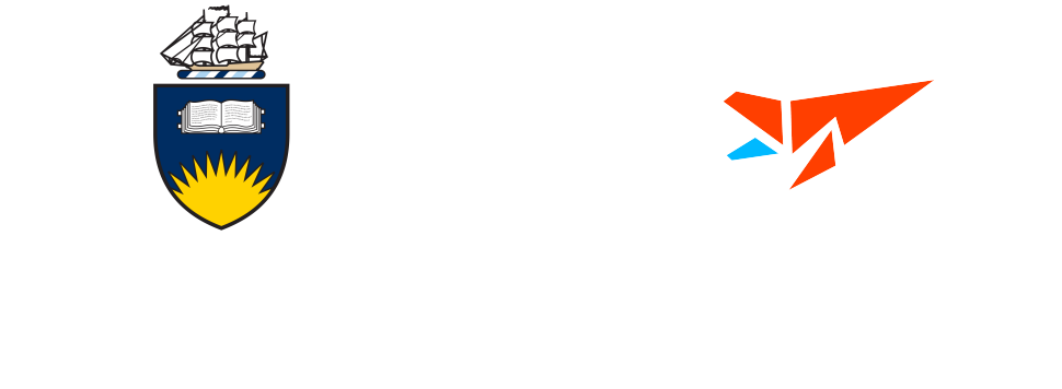 Flinders University and CDW Studios logos