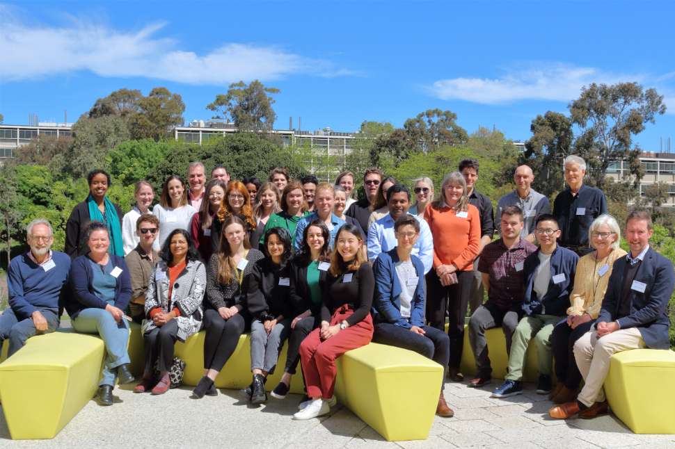 Group photo of FHMRI Sleep Health team at planning day