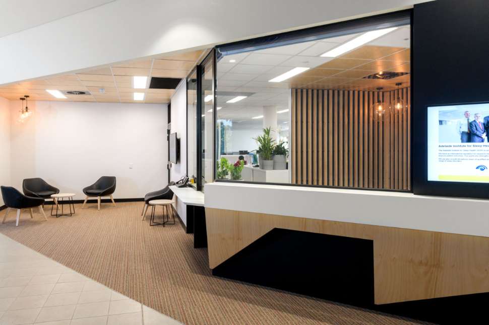 Reception desk at FHMRI Sleep health