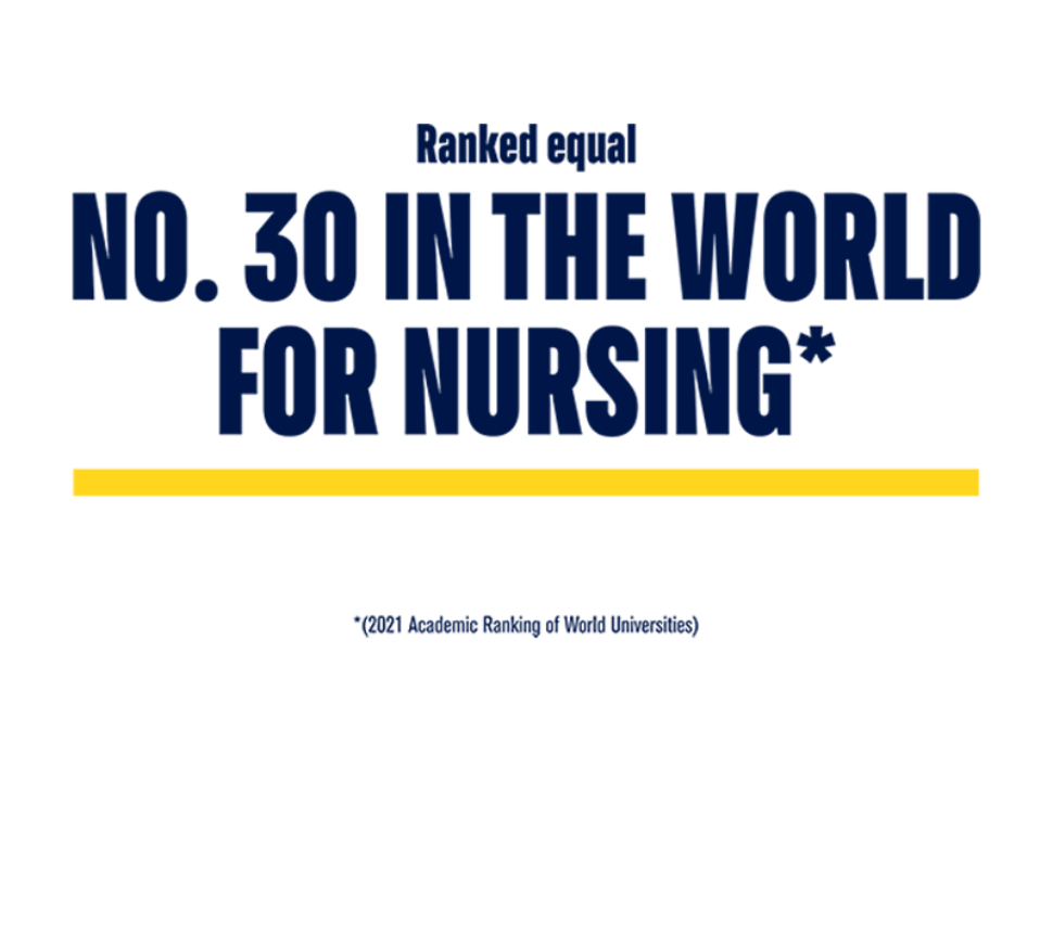 Top 75 in the world for Nursing