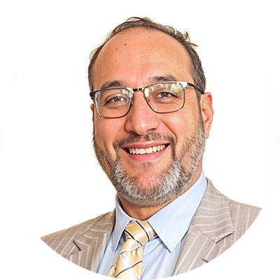 A professional headshot of Second Year Coordinator Dr Omar Smadi in front of a white background